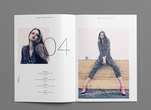 I will design professional lookbooks or linesheets for your brand