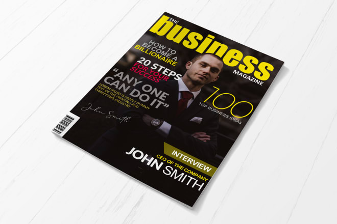 I will design professional magazine cover and layout