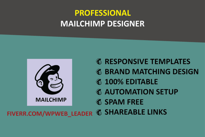 I will design professional mailchimp newsletter templates