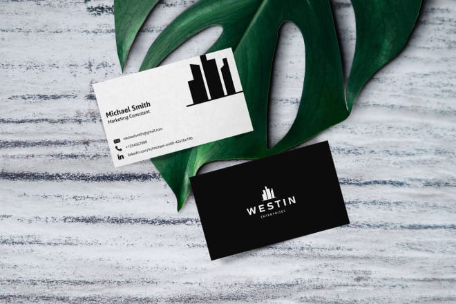 I will design professional minimalist and elegant business cards