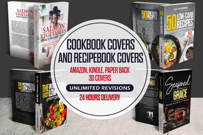 I will design professional recipe covers and cookbook covers