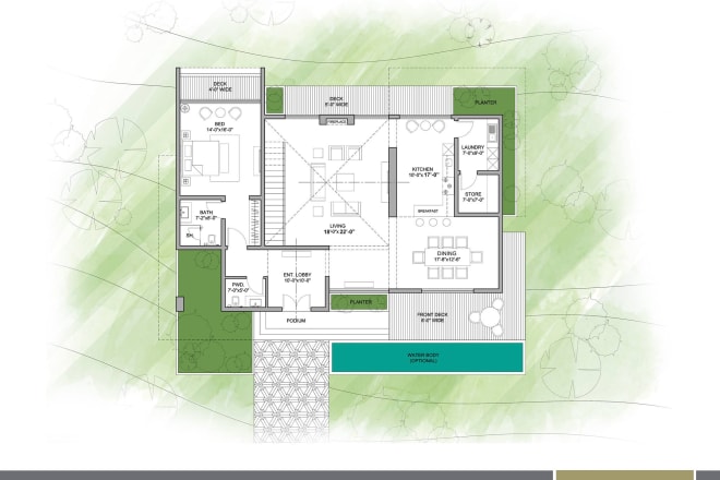 I will design professional residential plan, home plan