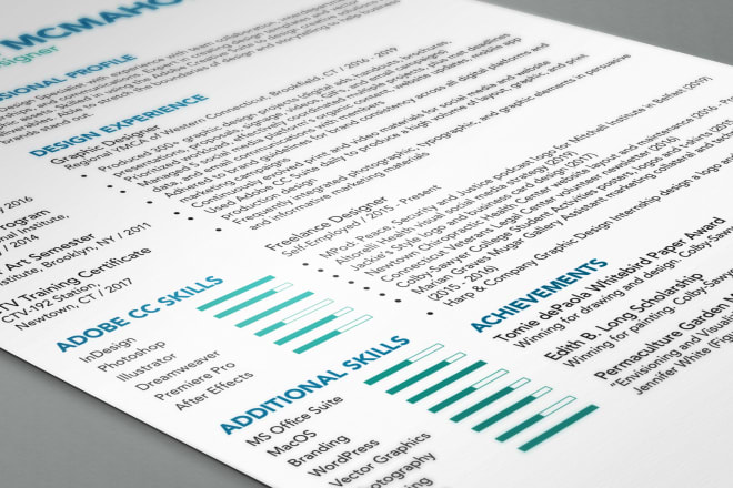 I will design professional resume and matching cover letter