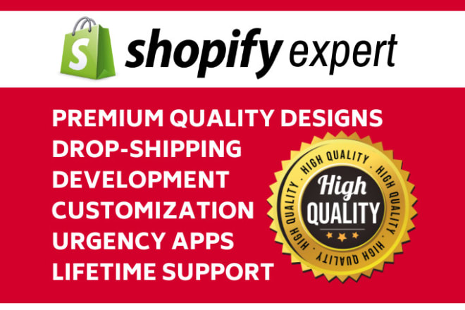 I will design professional shopify dropshipping store, shopify website