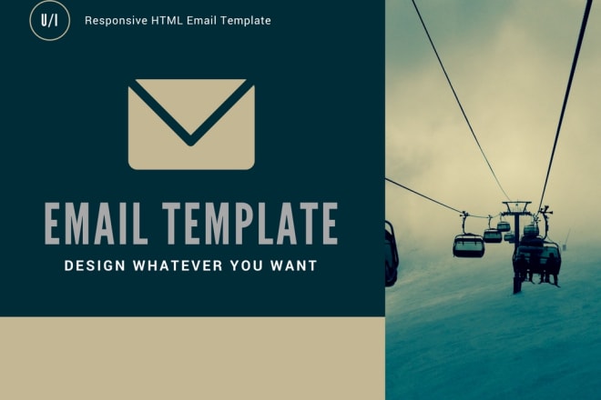 I will design responsive HTML email template