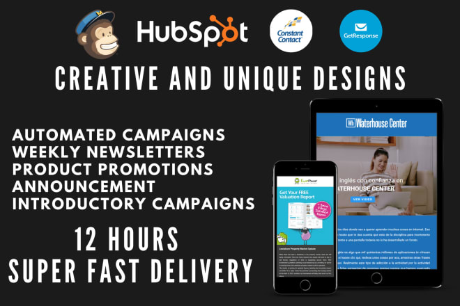 I will design responsive mailchimp html email template newsletter