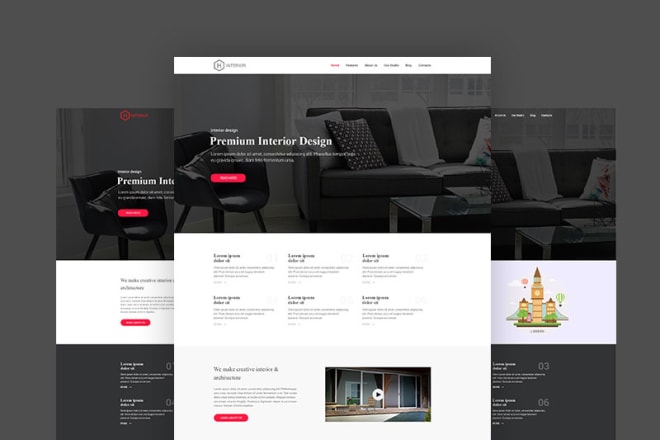 I will design responsive photoshop website templates in psd