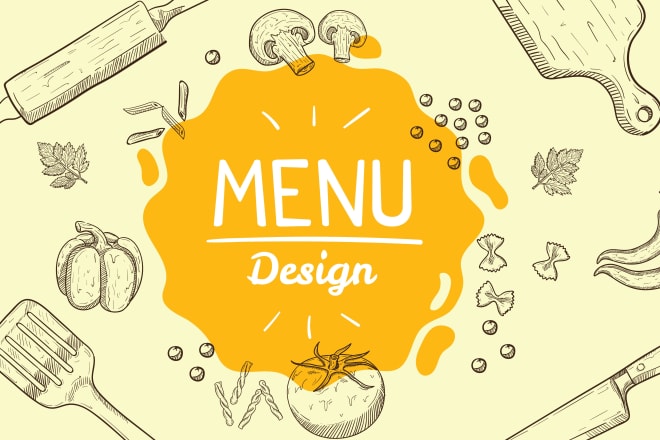 I will design restaurant menu takeaway menu and food menu