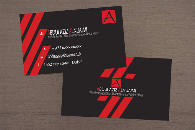 I will design special business card for you