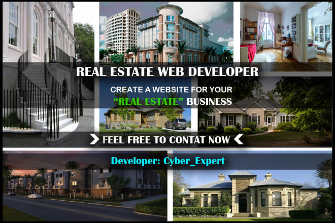 I will design stunning real estate website for your business using wordpress