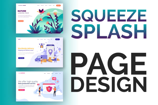 I will design stunning squeeze page or splash page within 12 hours