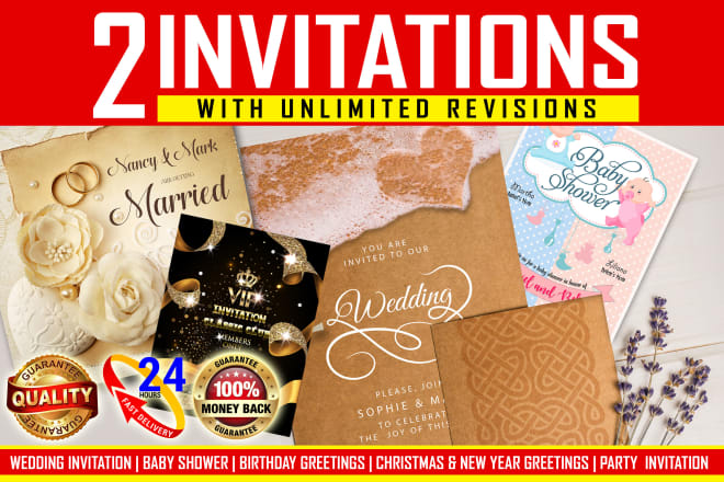 I will design superb creative invitations