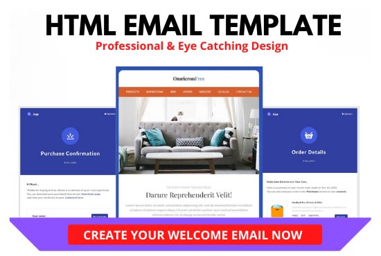I will design the best quality responsive HTML email template or newsletter