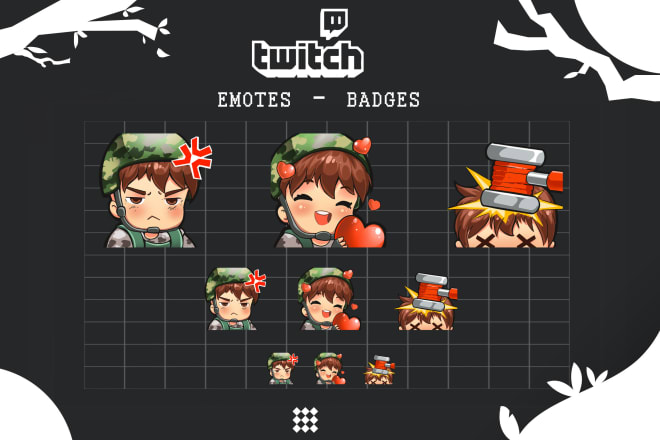 I will design twitch emote and youtube emote