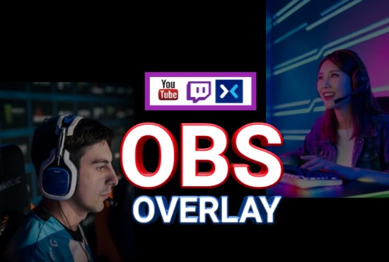 I will design twitch, youtube and facebook gaming obs overlays