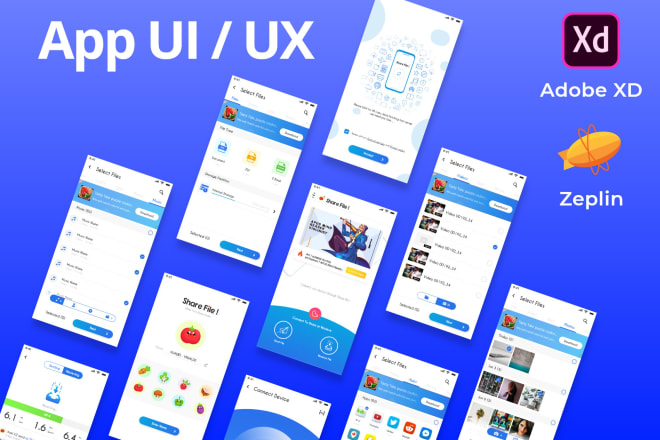 I will design UI ux for mobile app in adobe xd