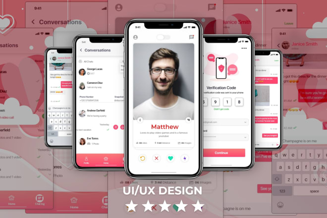 I will design ui ux for mobile apps and websites