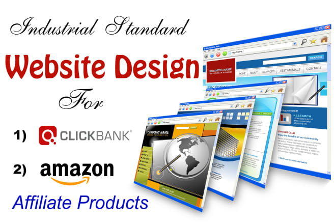 I will design website to promote 20 clickbank or amazon products