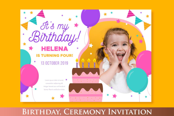 I will design wedding, birthday, event invitation within 06 hours