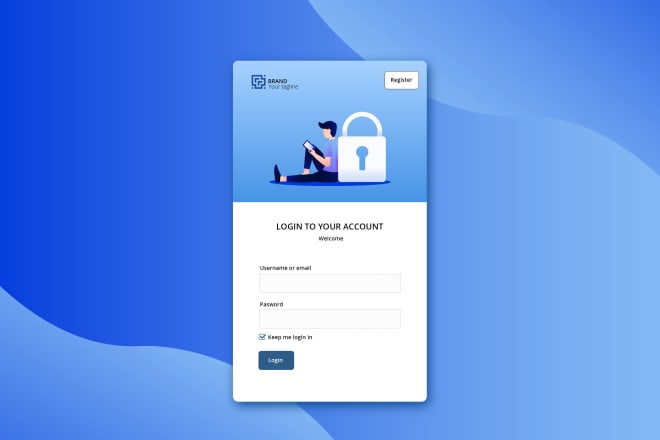 I will design wordpress login and registration pages