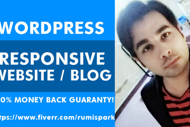 I will design wordpress website design or blog