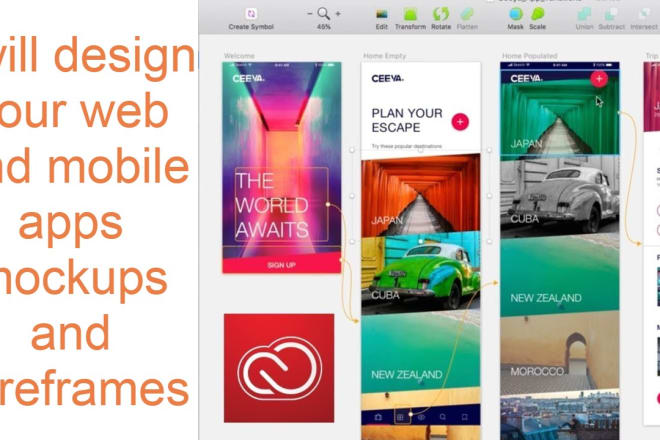 I will design you website mockups and mobile app mockups