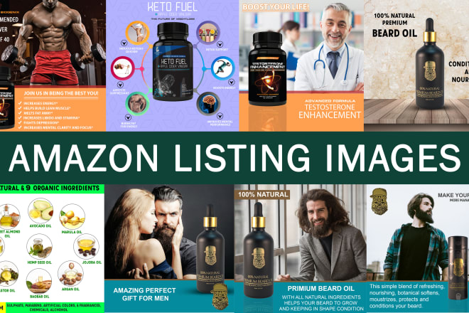 I will design your amazon product listing images and photo editing