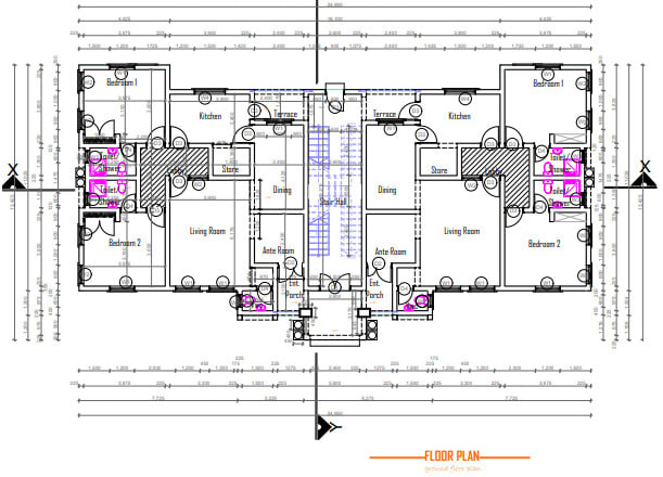 I will design your architectural floor plan in autocad