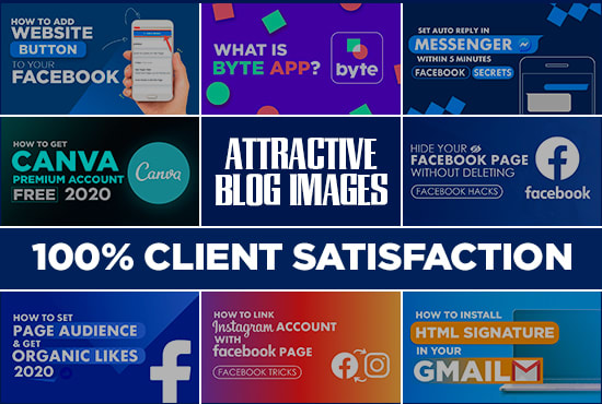 I will design your attractive blog images