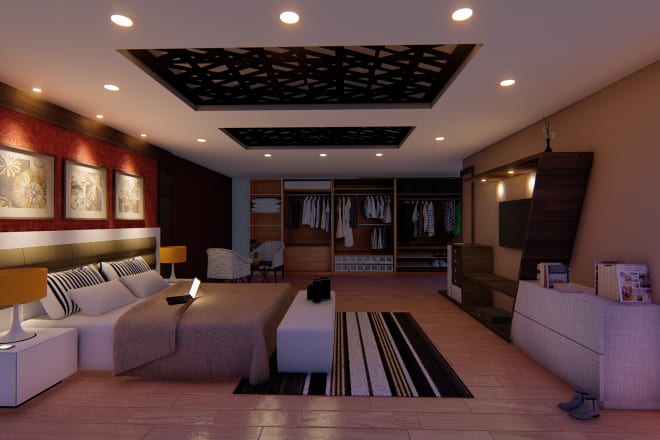 I will design your furniture and ceiling and 2d, 3d floor plan