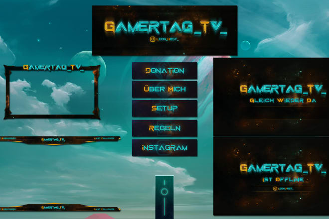 I will design your own twitch stream design based on your ideas
