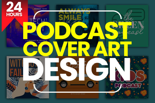 I will design your podcast cover and logo