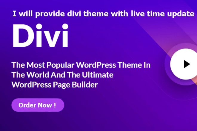 I will design your website with divi theme lifetime updates