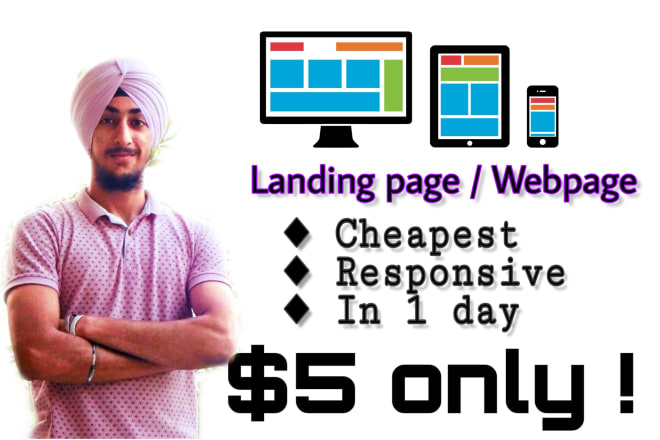 I will develop a basic website or a landing page