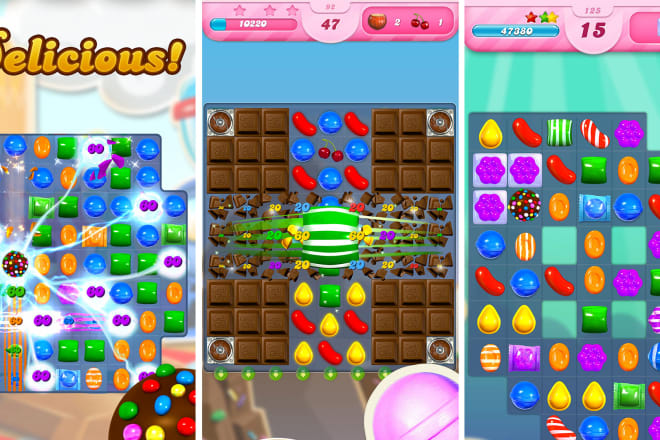 I will develop a mobile candy crush match 3 type game