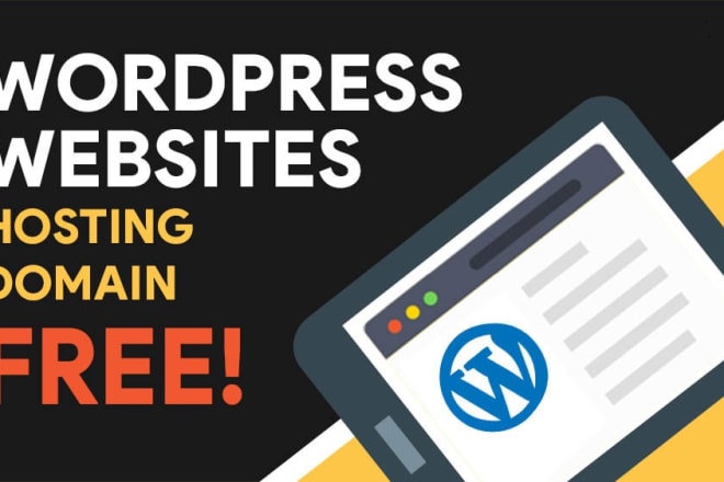 I will develop a wordpress website with a free domain name and hosting
