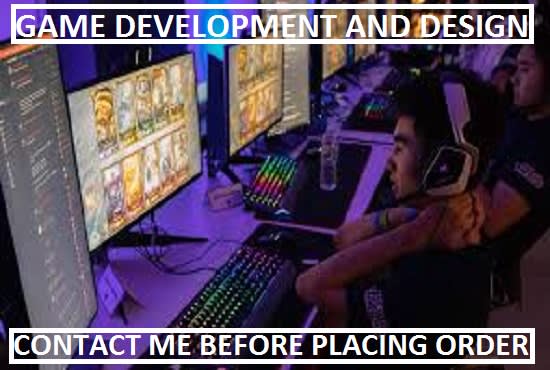I will develop and design 2d,3d unity games development
