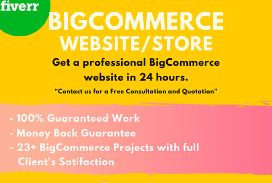 I will develop and design your bigcommerce store