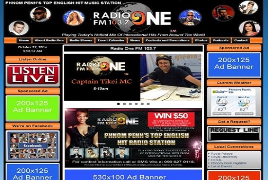 I will develop custom music website,artist or radio station website