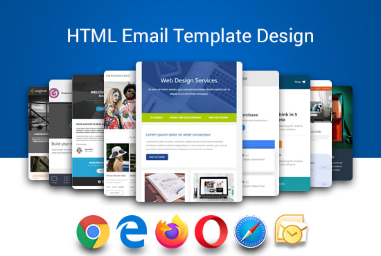 I will develop HTML email templete