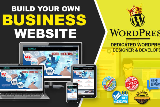 I will develop responsive business website