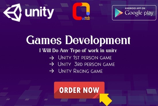 I will develop unity 3d games or unity 2d games for android or game development task