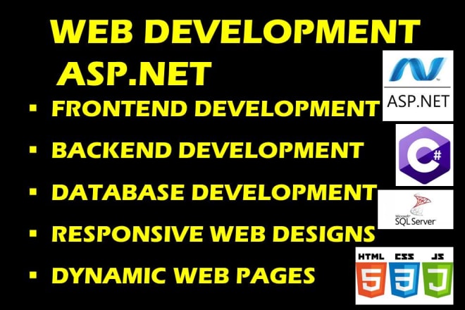 I will develop website in asp net