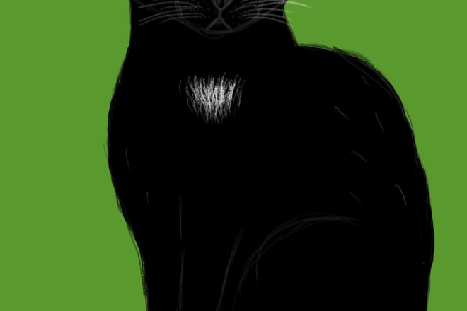I will digitally draw your pet