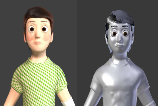 I will do 3d human character modeling in blender 3d
