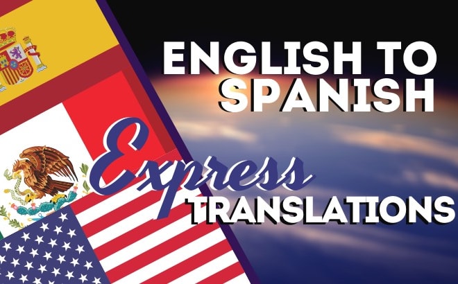 I will do a short english to spanish translation