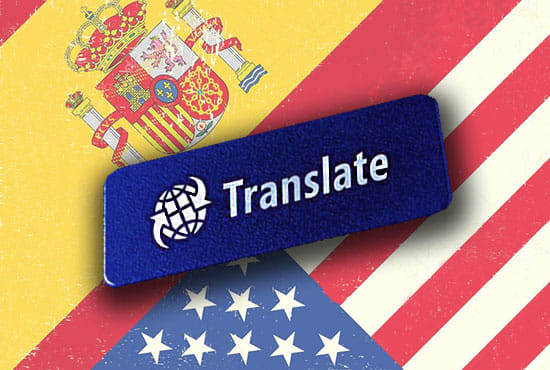 I will do a spanish translation from english to spanish