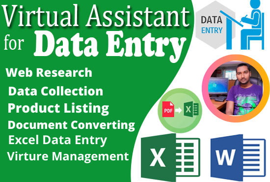 I will do accurate data entry,data scraping and typing work