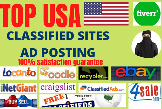 I will do ads posting in best free classified sites in USA myself