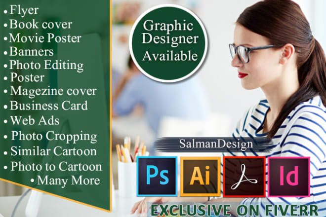 I will do any graphic design works